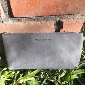 Portland Leather Goods Utility Bag Gray Storm ? or Groupie Gray ? grey